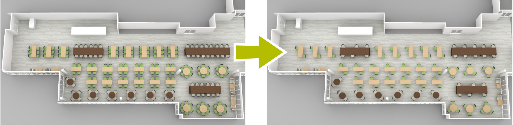 modify cafe spaces to help prevent the spread of COVID-19 